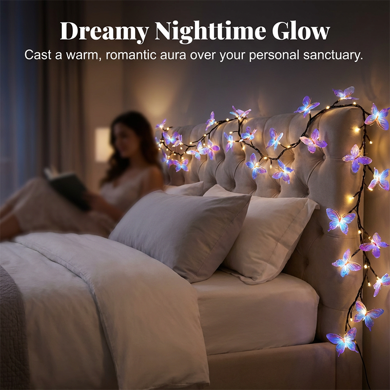 🥳2026 HEISSER VERKAUF🥳💞Über 50.000 verkauft!🌿Romantische LED-Lichterkette mit Schmetterlingsranke