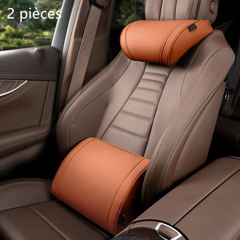 🚗 Ergonomisches Kopfstützen- und Lendenwirbelstützen-Set für Autositze – perfekte Unterstützung für Nacken & Rücken – ideal für lange Fahrten & den täglichen Arbeitsweg | Versandfrei