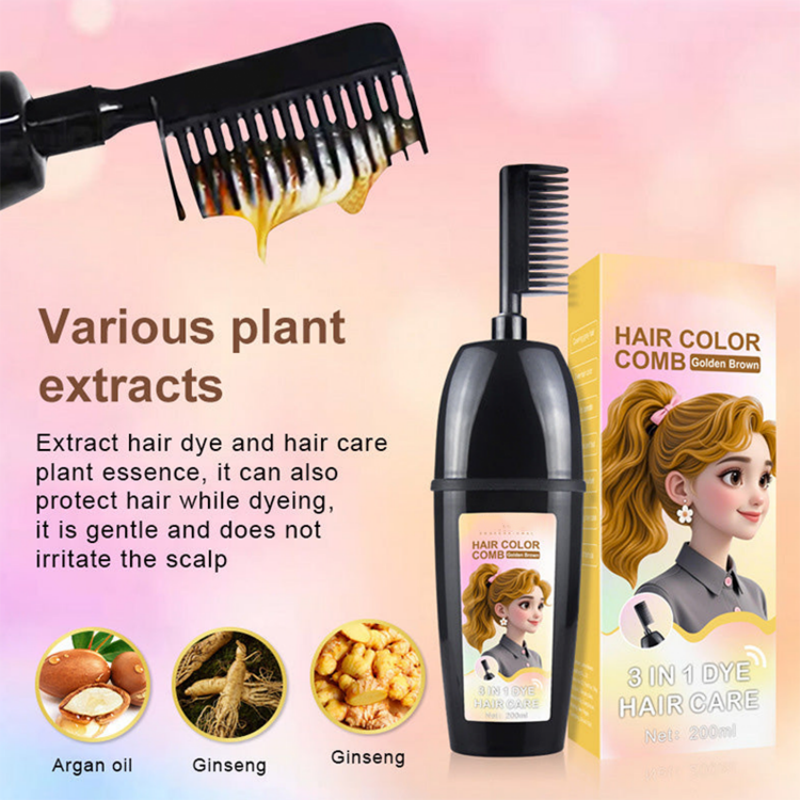 💇‍♀️ 3-in-1-Haarfärbekamm | Färben, verblenden und auftragen in einem – einfach zu Hause anzuwenden