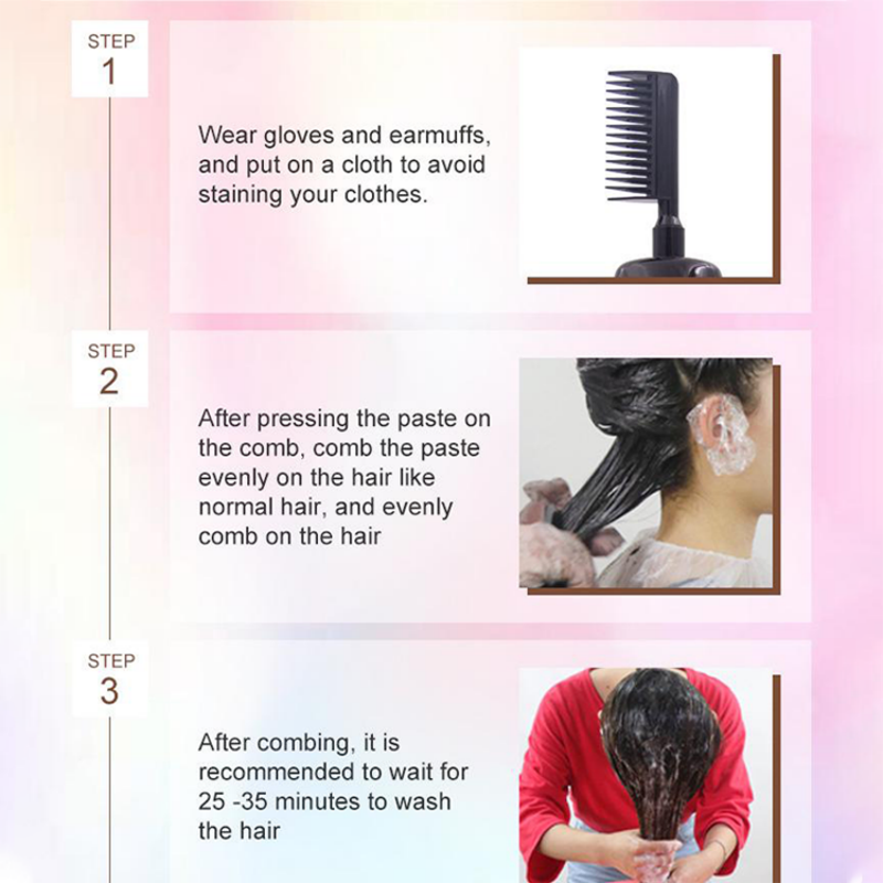💇‍♀️ 3-in-1-Haarfärbekamm | Färben, verblenden und auftragen in einem – einfach zu Hause anzuwenden