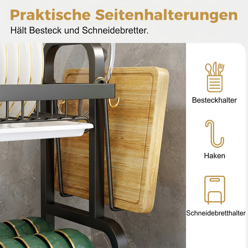 2-stufiges Abtropfgestell aus Kohlenstoffstahl