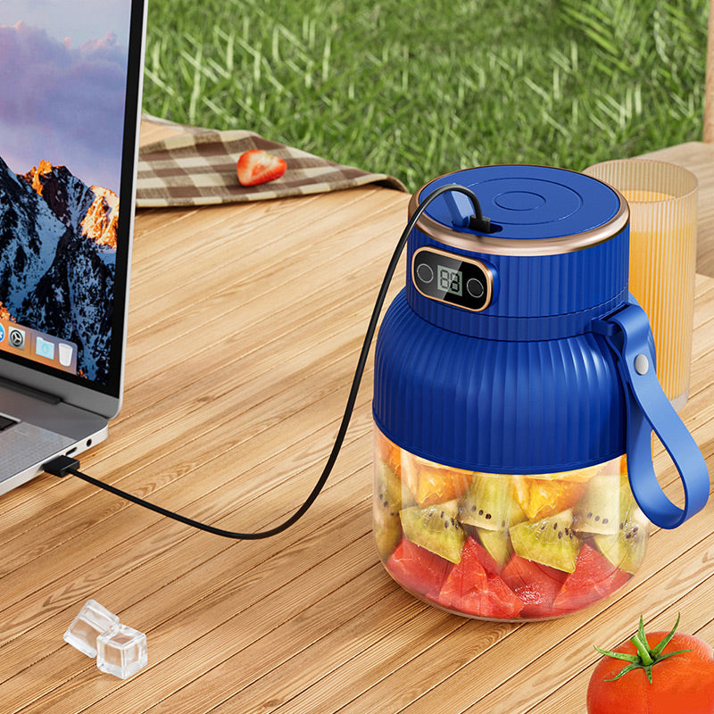 🔥 Wiederaufladbarer Handmixer – Leistungsstark für Obst und Gemüse! 🥤🍓