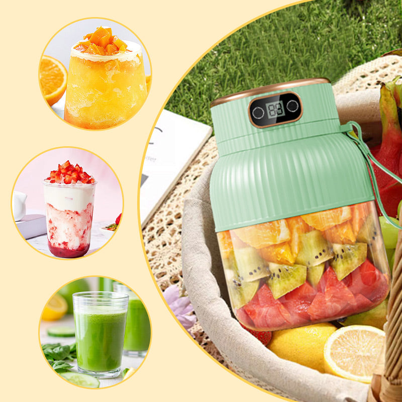 🔥 Wiederaufladbarer Handmixer – Leistungsstark für Obst und Gemüse! 🥤🍓