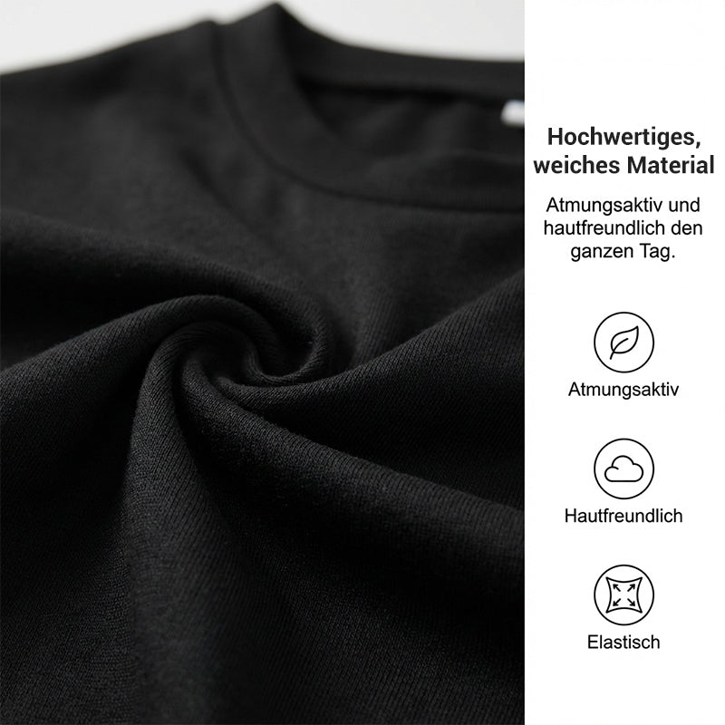 Damen-Zweiteiler: T-Shirt mit Raffung & Hose mit weitem Bein