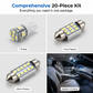 Universelles 20-teiliges LED-Innenraumlicht-Set für Autos