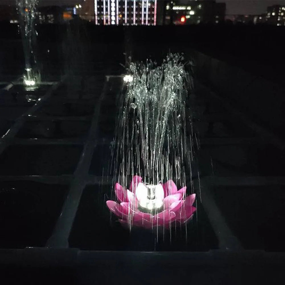 🔥Dekorativer Solar-Springbrunnen für den Teich in Lotusform
