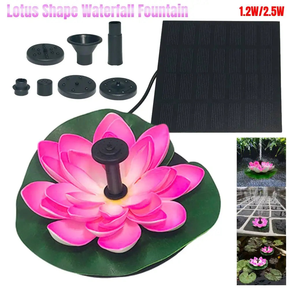 🔥Dekorativer Solar-Springbrunnen für den Teich in Lotusform