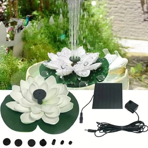 🔥Dekorativer Solar-Springbrunnen für den Teich in Lotusform