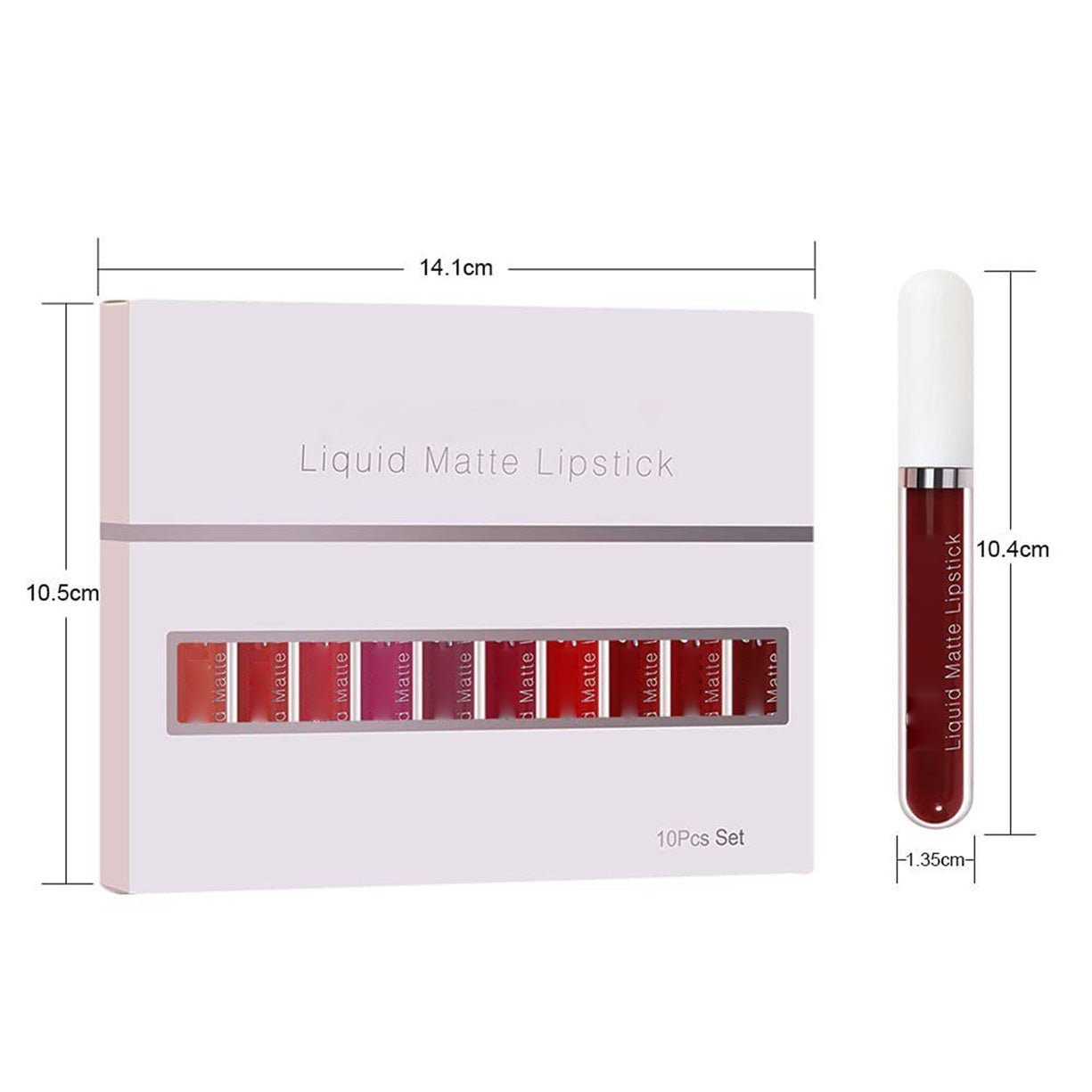📢📢50% RABATT!!!⏰💄18 Stück matter, wasserfester, langanhaltender Lipgloss💋
