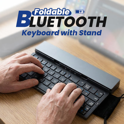 Faltbare Bluetooth-Tastatur mit Ständer