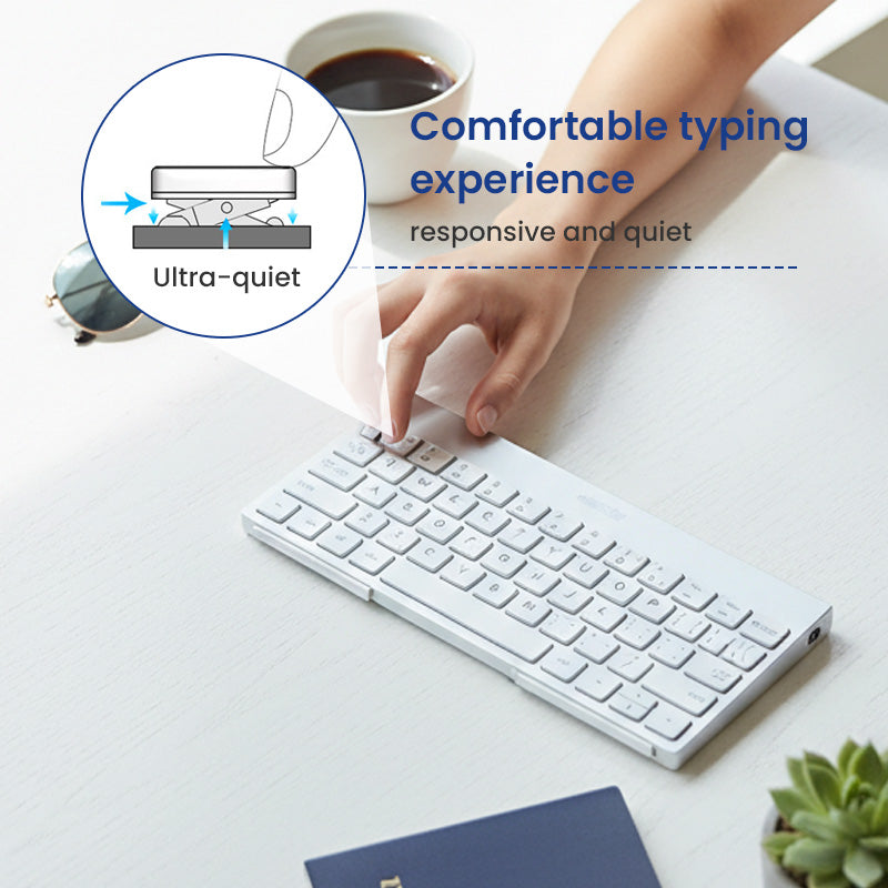 Faltbare Bluetooth-Tastatur mit Ständer