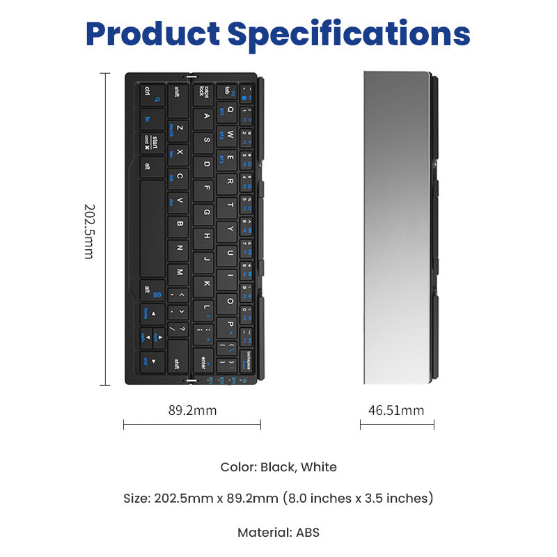 Faltbare Bluetooth-Tastatur mit Ständer