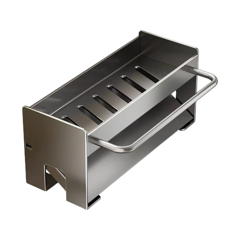 Selbstentleerender Schwammhalter mit Handtuchhalter für die Küchenspüle