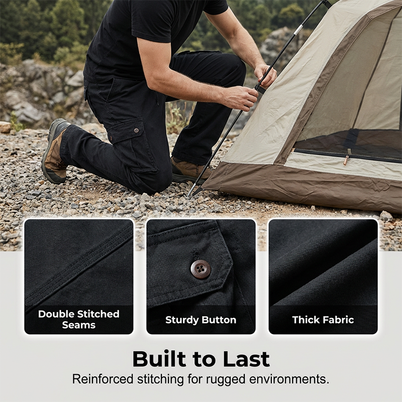 Platz für alles, bereit für alles.Men's Cotton Cargo Tactical Pants