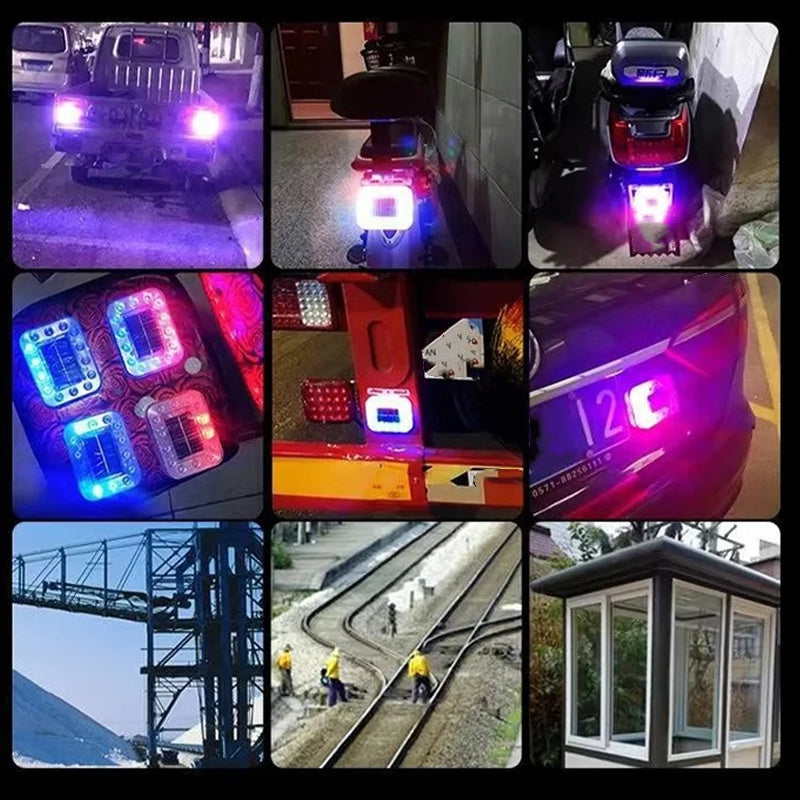 Wasserdichte Solar-LED-Blitzwarnleuchte