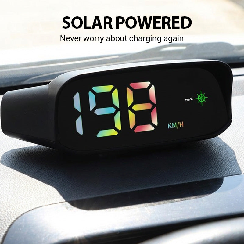 Solarbetriebener Auto-HUD-Tachometer