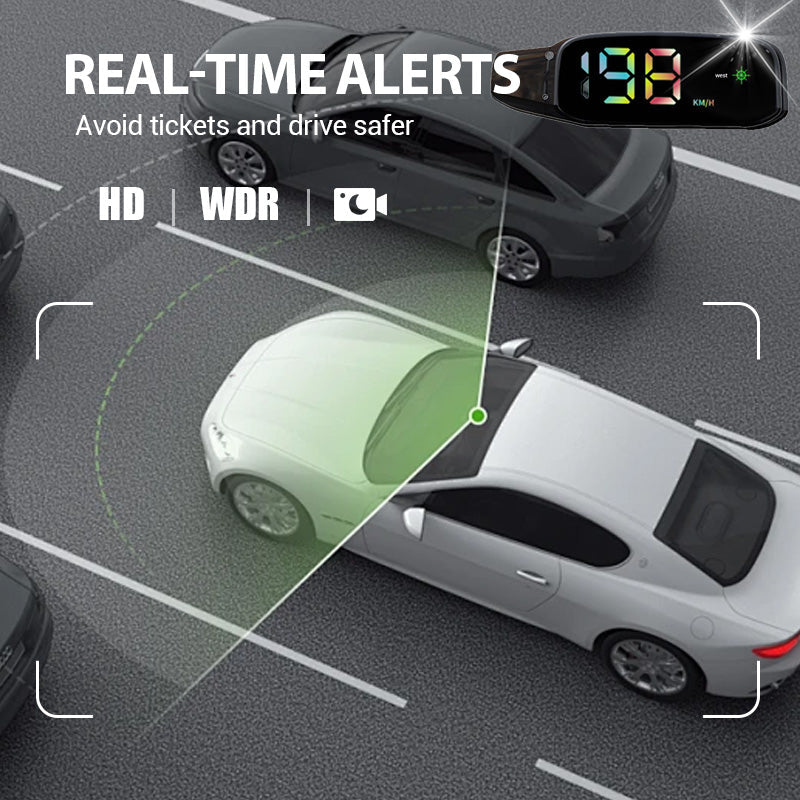 Solarbetriebener Auto-HUD-Tachometer