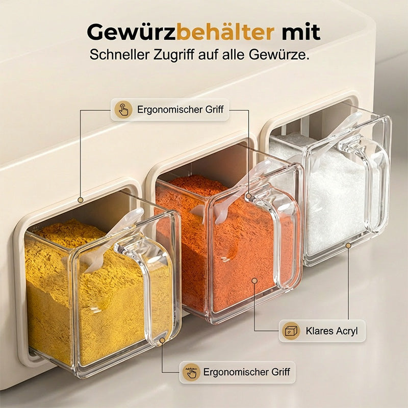 Gewürzregal ohne Bohren für die Küche