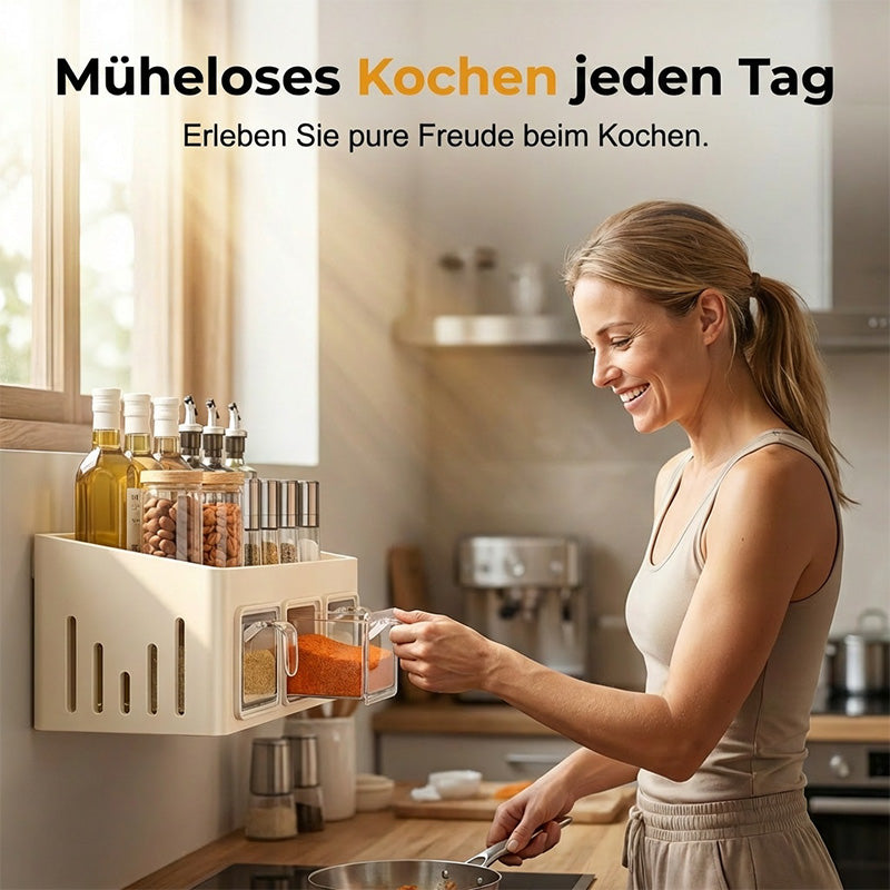 Gewürzregal ohne Bohren für die Küche