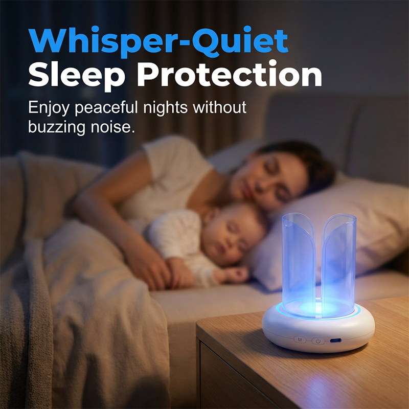 360° UV-LED Lampe gegen Mücken und Fliegen