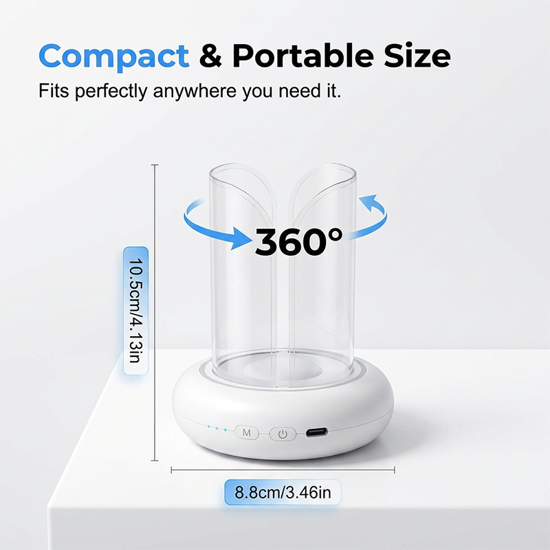360° UV-LED Lampe gegen Mücken und Fliegen