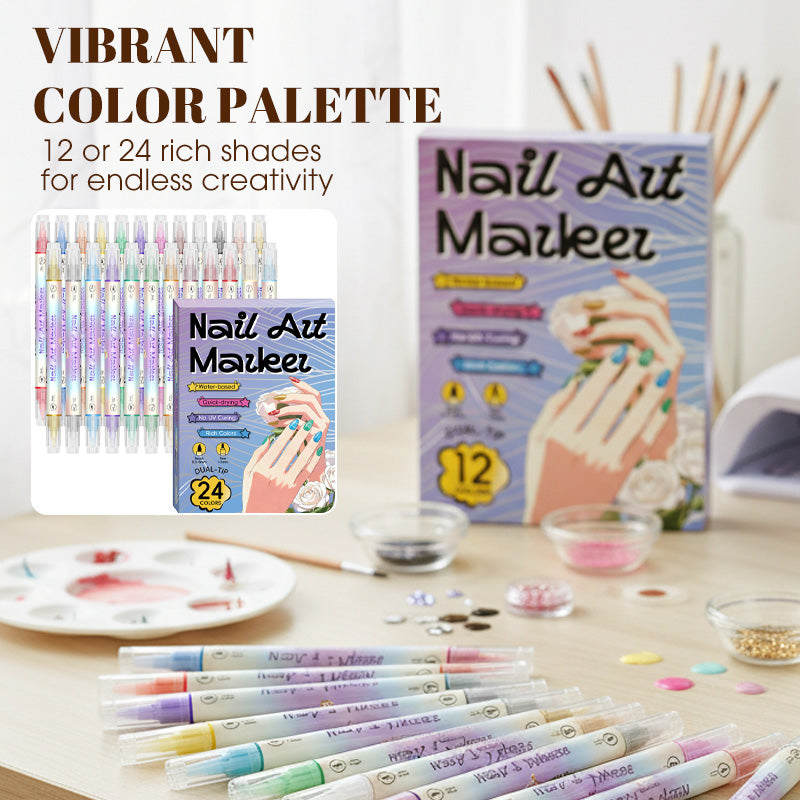 🔥50 % Rabatt⏰Nagelkunst-Stift-Set mit zwei Spitzen