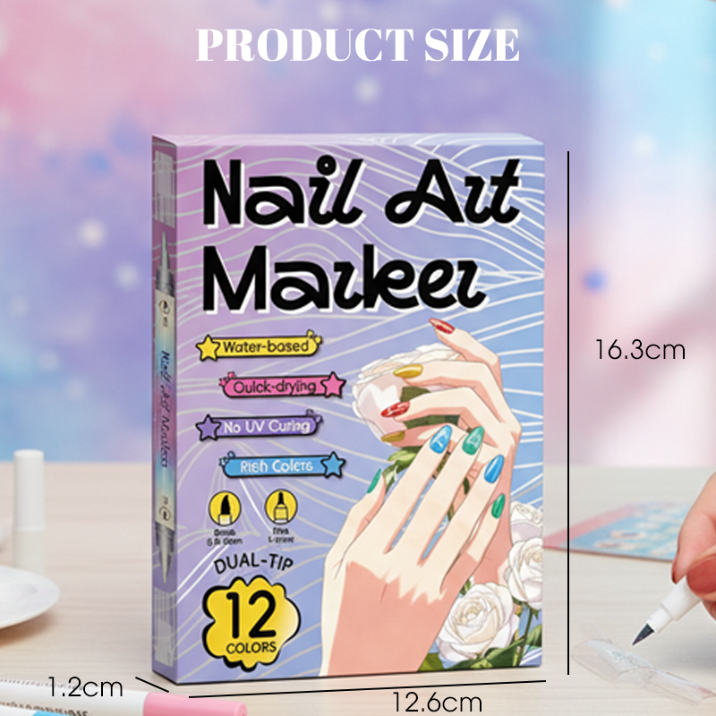 🔥50 % Rabatt⏰Nagelkunst-Stift-Set mit zwei Spitzen