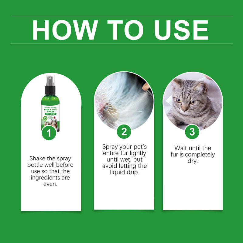 🍃Natürliches Floh- und Zeckenspray für Hunde und Katzen🐾 Schützen Sie Ihr geliebtes Haustier vor Schädlingen