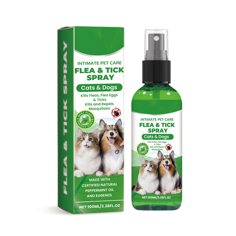 🍃Natürliches Floh- und Zeckenspray für Hunde und Katzen🐾 Schützen Sie Ihr geliebtes Haustier vor Schädlingen