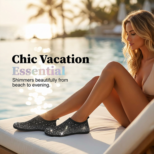 ✨🌊👣Barfuß-Wasserschuhe für Damen – Hausschuhe für drinnen und draußen