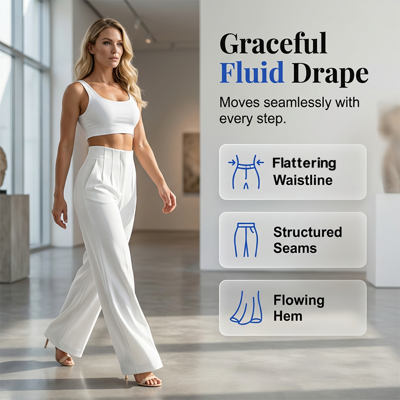 👖 50% Rabatt: Damen High-Waist Weite Hose | Elegant & Bequem für Büro & Alltag ✨