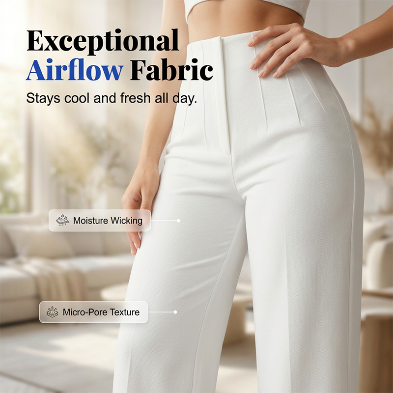 👖 50% Rabatt: Damen High-Waist Weite Hose | Elegant & Bequem für Büro & Alltag ✨