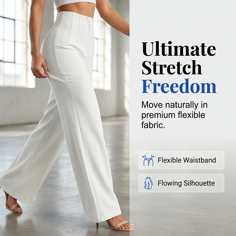 👖 50% Rabatt: Damen High-Waist Weite Hose | Elegant & Bequem für Büro & Alltag ✨