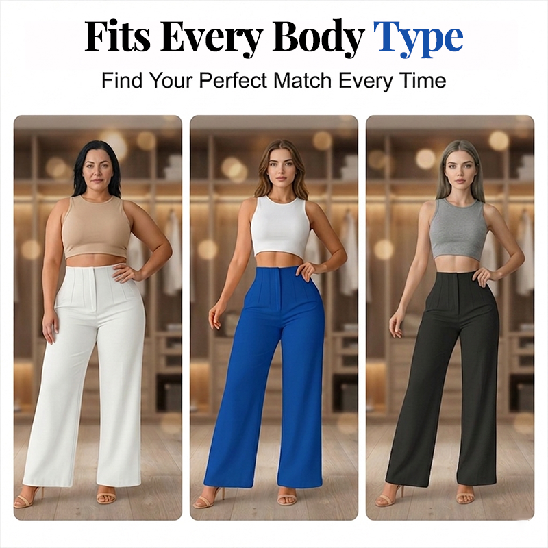 👖 50% Rabatt: Damen High-Waist Weite Hose | Elegant & Bequem für Büro & Alltag ✨