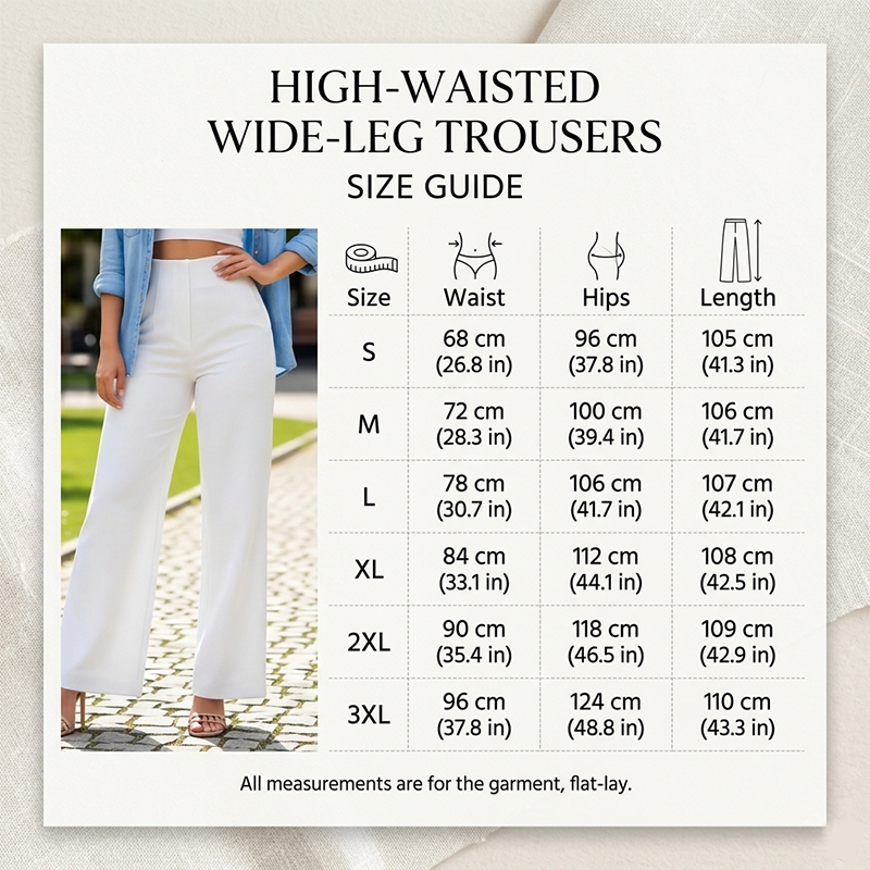 👖 50% Rabatt: Damen High-Waist Weite Hose | Elegant & Bequem für Büro & Alltag ✨