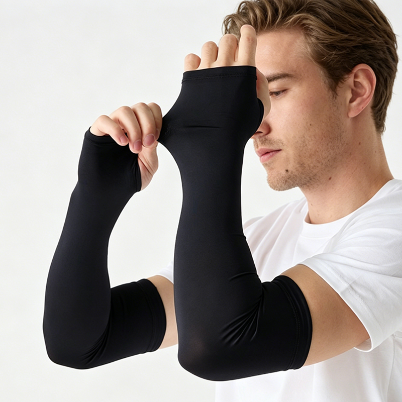 Kühlende, hochelastische Armstulpen für Herren