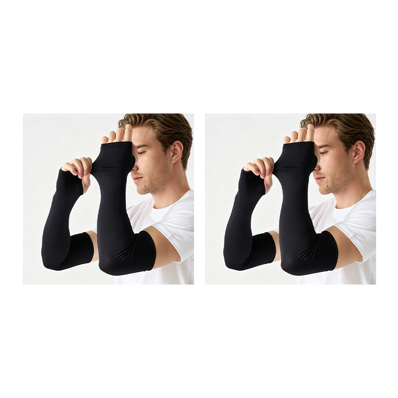 Kühlende, hochelastische Armstulpen für Herren