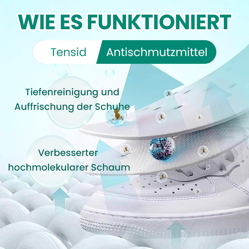 Multifunktionaler, effektiver und milder Schuhrreiniger