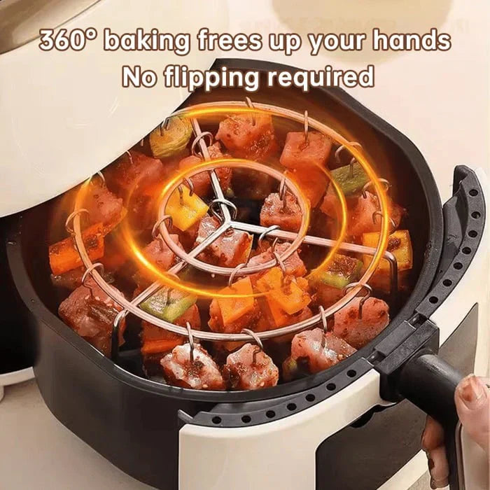 Vertikaler Grillrost für Heißluftfritteusen