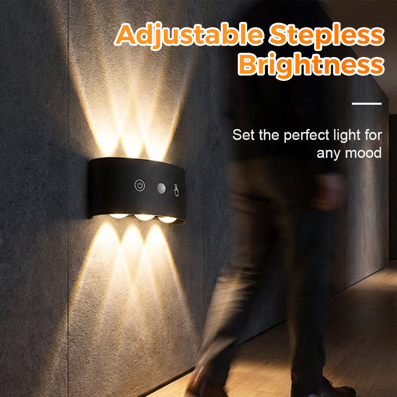 Laddningsbar LED-rörelsesensor-nattlampa
