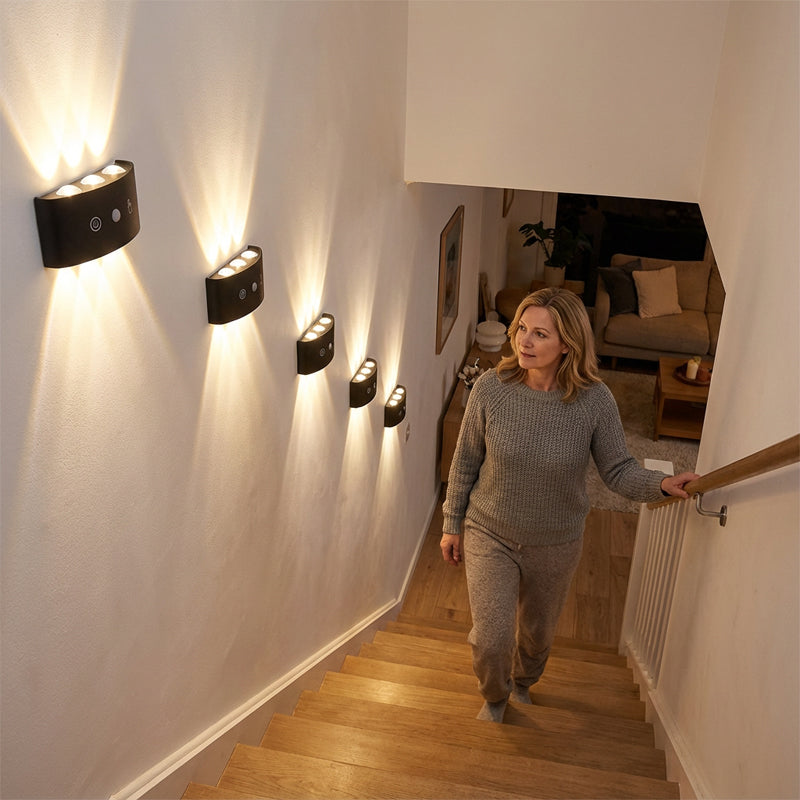 Laddningsbar LED-rörelsesensor-nattlampa