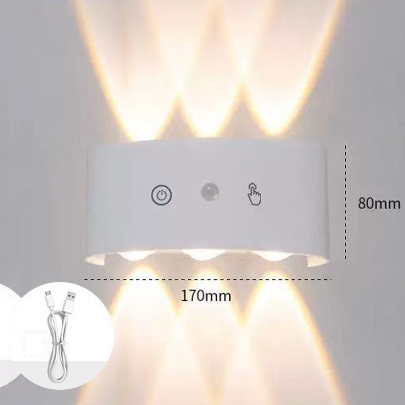 Laddningsbar LED-rörelsesensor-nattlampa
