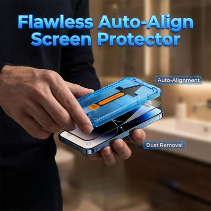 Staubfreies Auto-Ausrichtungs-Displayschutzfolien-Set