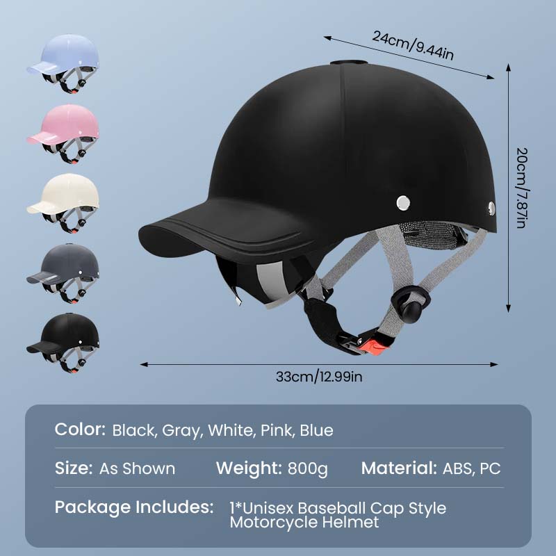 Unisex-Motorradhelm im Baseballkappen-Stil