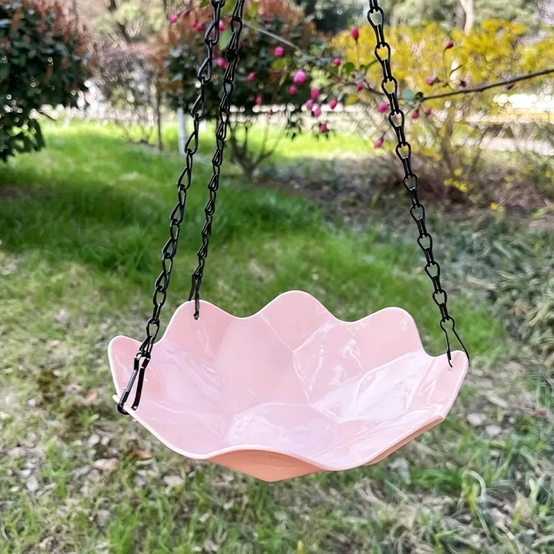 Dekorative hängende Vogelfutterschale für Blumen
