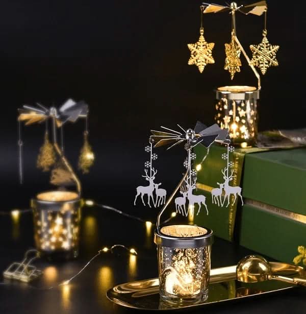 Drehbarer Duftkerzenhalter für Weihnachten