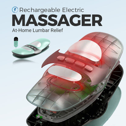 Wiederaufladbares elektrisches Lendenmassagegerät mit Wärmefunktion