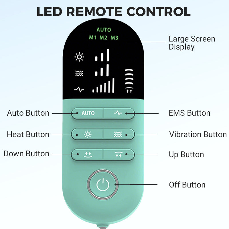 Wiederaufladbares elektrisches Lendenmassagegerät mit Wärmefunktion