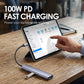 Tragbarer 5-in-1 USB-C-Hub mit 4K-HDMI-Ausgang