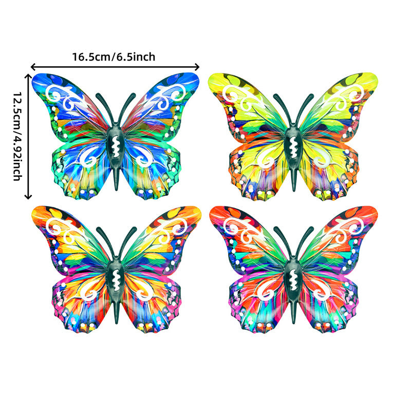 Metall-Schmetterling als Wanddekoration für den Außenbereich